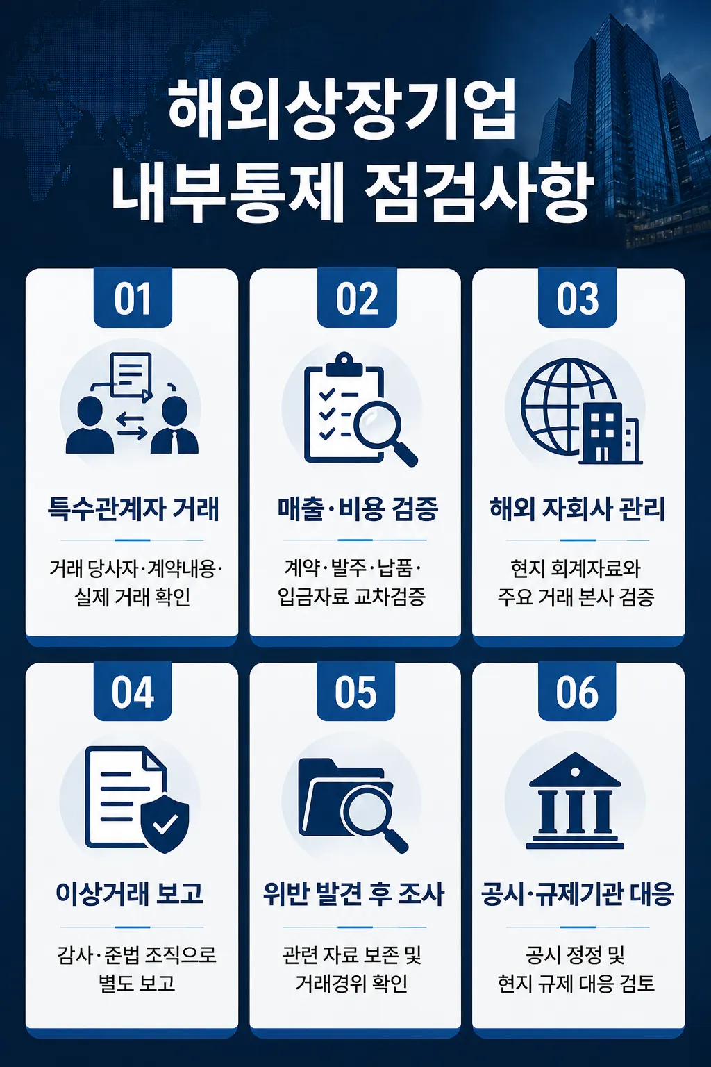 외국기업 상장 규제 및 내부통제 검토 유의사항